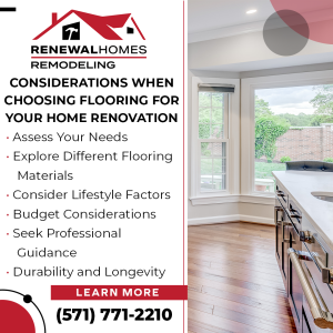 Choose the best flooring for a home renovation project.