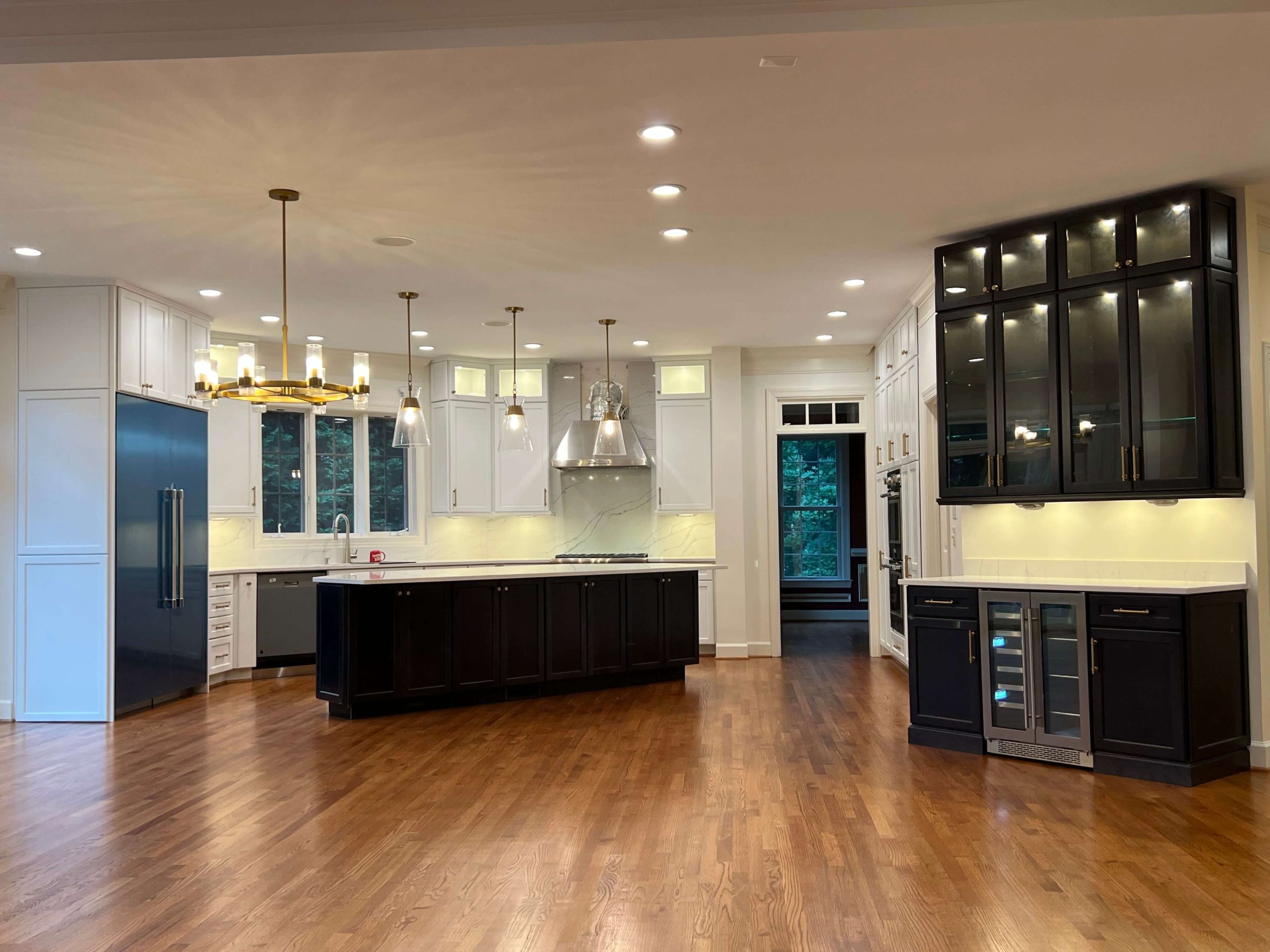 The finished product of creating an open concept kitchen.