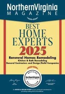 Northern Virginia Magazine Best Home Experts 2025 - Kitchen & Bath Remodeling